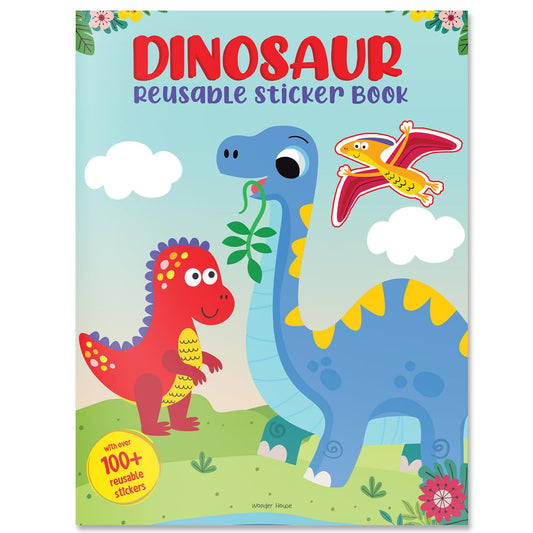Dinosaur World Reusable Sticker Book book cover
