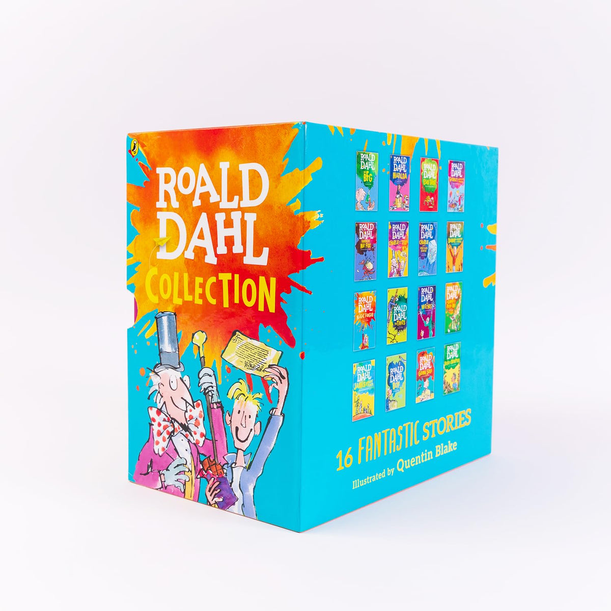 The Roald Dahl Boxset Collection: 16 Fantastic Stories for Ages 7+ (Charlie and Chocolate Factory, Matilda, BFG, The Twits, and more!)