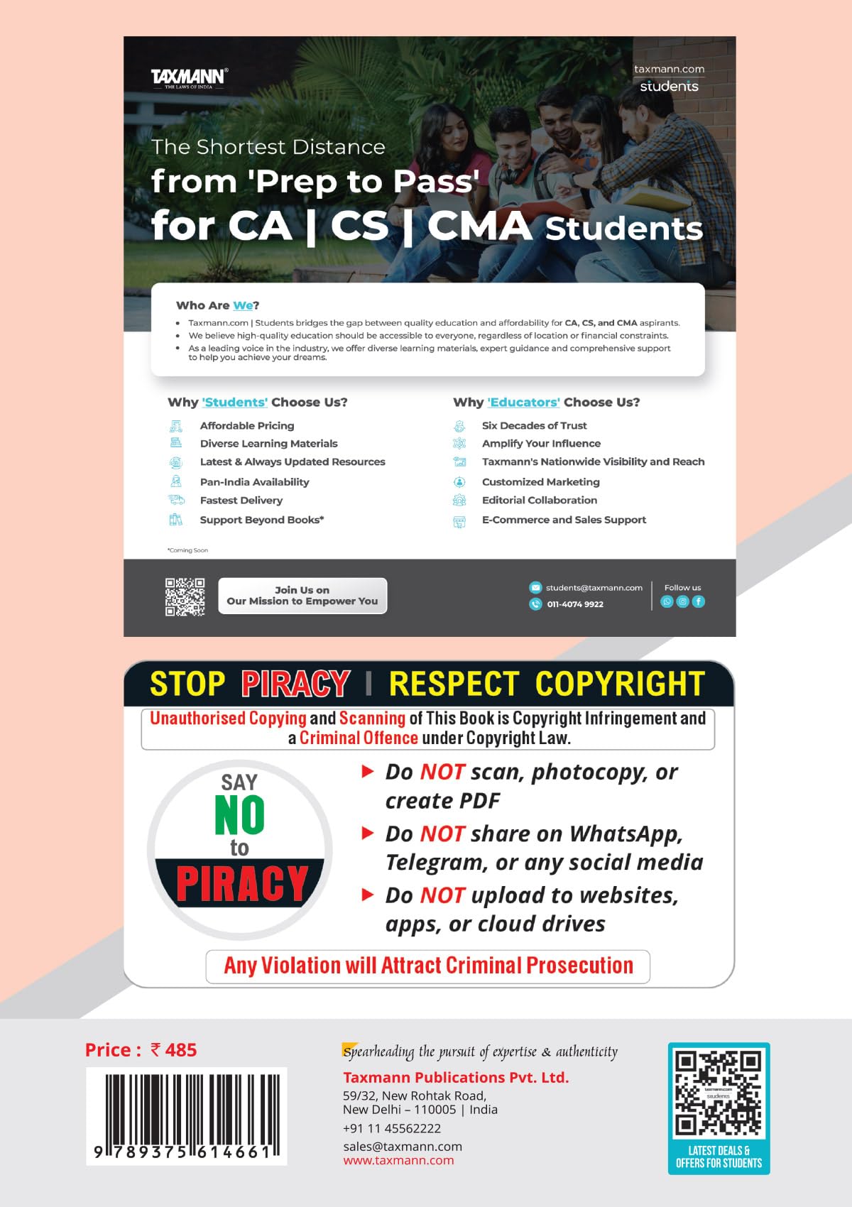 Taxmann's CRACKER for Business Economics (Paper 4 | Economics) – Question-first | Exam-engineered Manual Offering Solved Past Papers for CA-Foundation | Sept. 2026/Jan. 2027 Exams