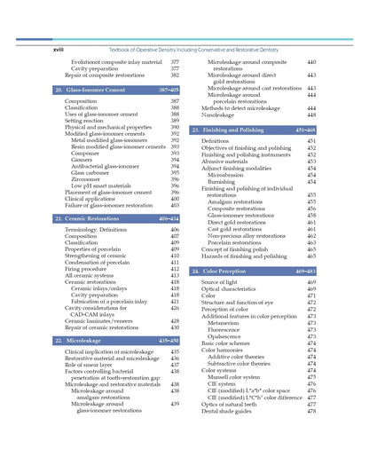 Textbook of Operative Dentistry, Including Conservative and Restorative Dentistry 6/e | (PB - 2026)