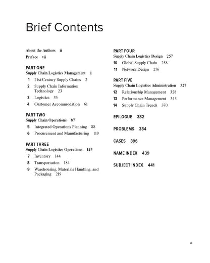 Supply Chain Logistics Management | 5 Edition