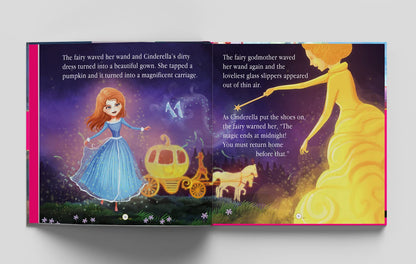 Princess Fairy Tales: Ten Traditional Fairy Tales For Children (Abridged and Retold With Large Font For Easy Reading) 8 Inches X 8 Inches - Hardback