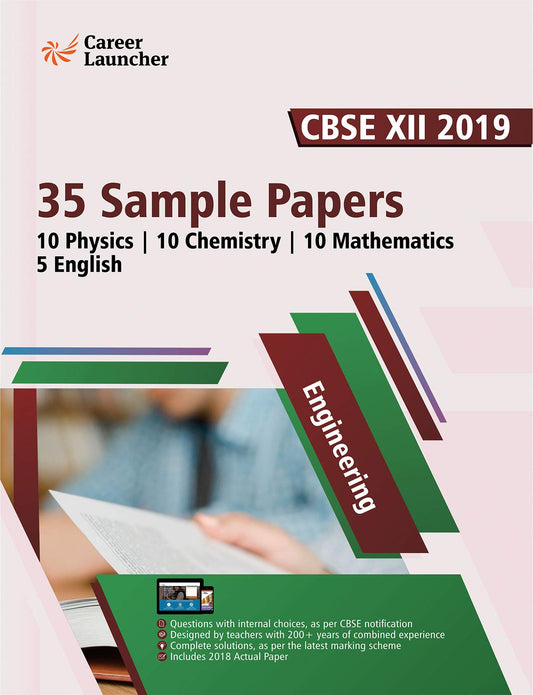 CBSE XII 2019 - 35 Sample Papers - Engineering book cover