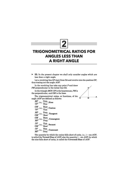 Arihant Classic Text Series Plane Trigonometry Part 1 by SL Loney | Mathematics Book for JEE Advanced, IIT Entrance, Engineering Exam Preparation 2025 (Classic Texts Series for jee)