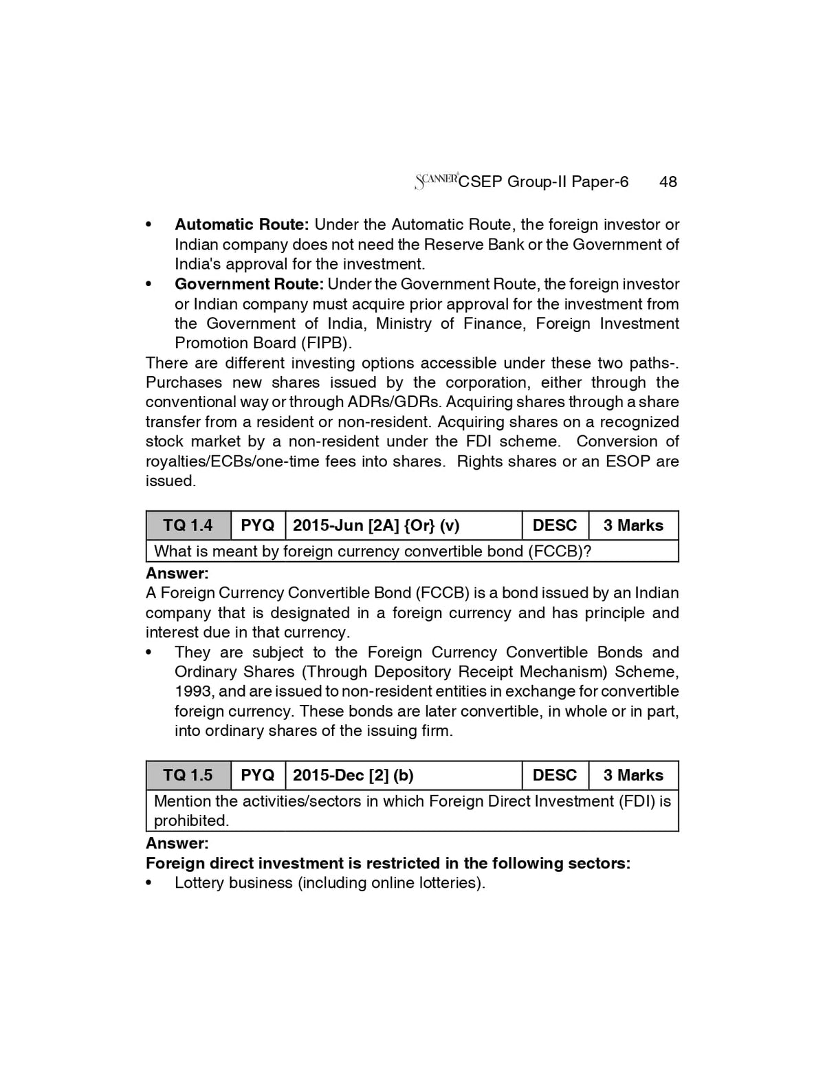 Scanner CS Executive| Paper-6:Economic, Commercial and Intellectual Property Laws | For Dec.26 & Jun. 27 Exams | Solved Papers with PYQs (Included ... | Shuchita Prakashan: 1 (Scanner Series)