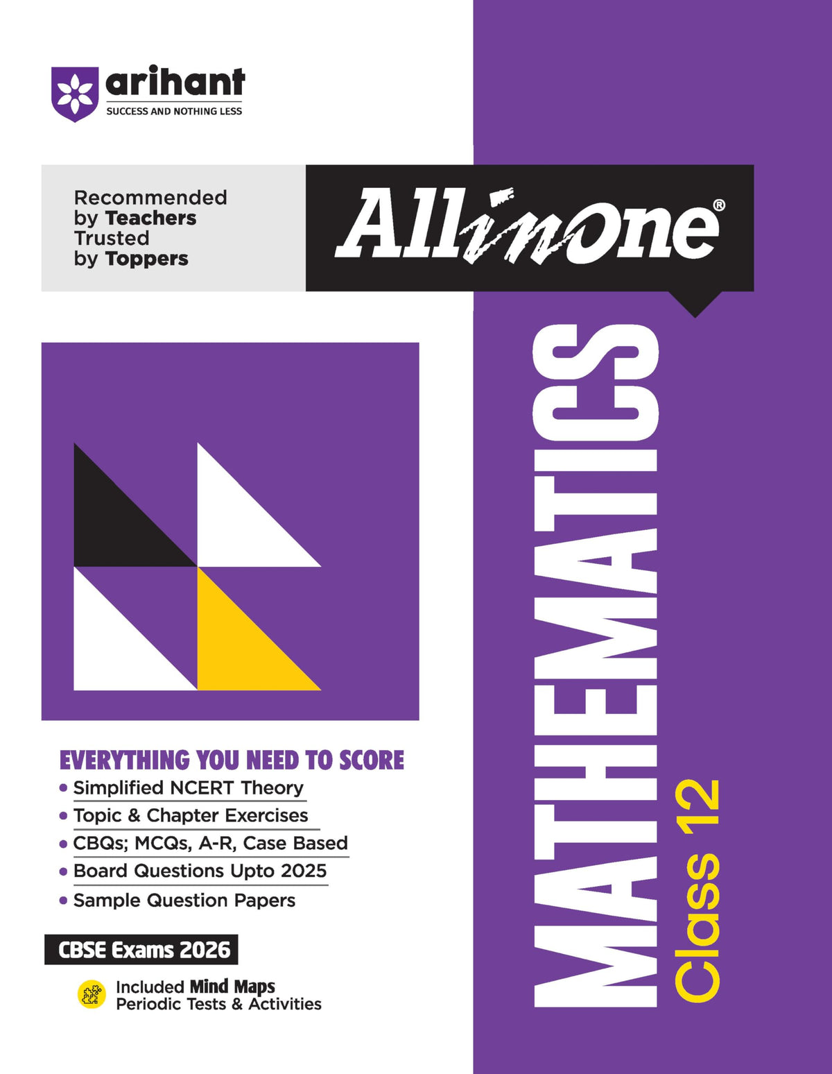 (Old Edition) Arihant All in One Mathematics Class 12 for CBSE Exams 2025-26