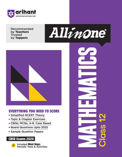 (Old Edition) Arihant All in One Mathematics Class 12 for CBSE Exams 2025-26