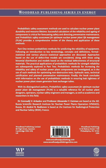 PROBABILISTIC SAFETY ASSESSMENT FOR OPTIMUM NUCLEAR POWER PLANT LIFE MANAGEMENT: Theory and Application of Reliability Analysis Methods for Major ... (Woodhead Publishing Series in Energy)