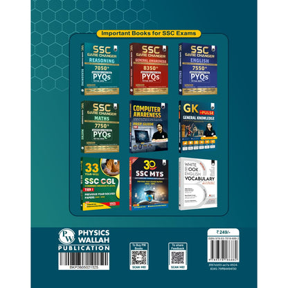 PW SSC CHSL (10+2) Previous Year Solved Papers Tier 1 & 2, English Medium (2026-18) | 20 Year-wise PYQs Till April 2026 | 2100+ Questions with Detailed Solutions