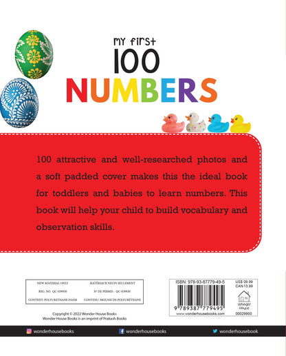 My First 100 Numbers: Padded Board Book for Kids | Learn Counting from 1 to 100 with Bright and Engaging Pictures | Early Learning Book for Babies, Toddlers & Preschoolers | Ages 0–5 Years
