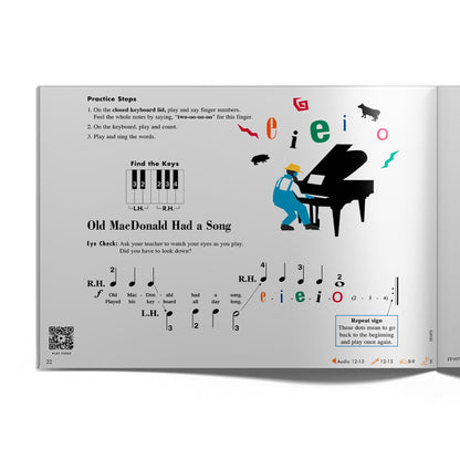 Piano Adventures: Lesson Book - Primer Level, 2nd Edition | Beginner Piano Method Book for Kids and Adults | Sheet Music for Learning Notes Rhythm and C 5-Finger Patterns | Faber Piano Teaching Book