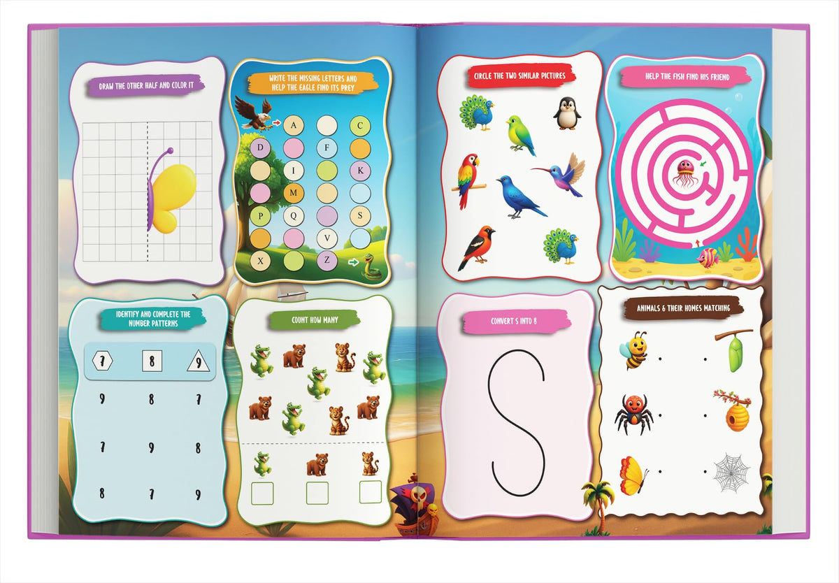 Activity Book for 3 Year Old | Best Selling 1001 Brain Booster Books for 3+ Year Old Children | Kids Activity Book - Puzzles, Mazes, Colouring, Dot-To-Dot, Matching, Seek & Find, Spot the Difference