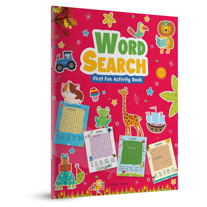 Word Search: First Fun Activity Book for Kids | Beginner Puzzles to Build Vocabulary | Ages 4–7 | 2+ Hours of Interactive Learning