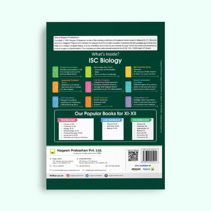 Nootan ISC Board Biology Textbook for Board Exam Class 12th (XII) Rapid Revision Sheets Mind Maps Academic Year 2026-27 - Nageen Prakashan: 1