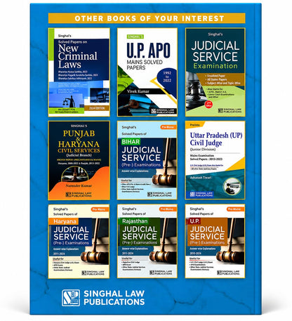 Singhal’s Civil Procedure Code, 1908 & Limitation Act, 1963 MCQs Book | 1800+ Multiple Choice Questions with Case Laws | Subject-wise & Topic-wise ... Judiciary, APO, PCS-J & Law Entrance Exams)