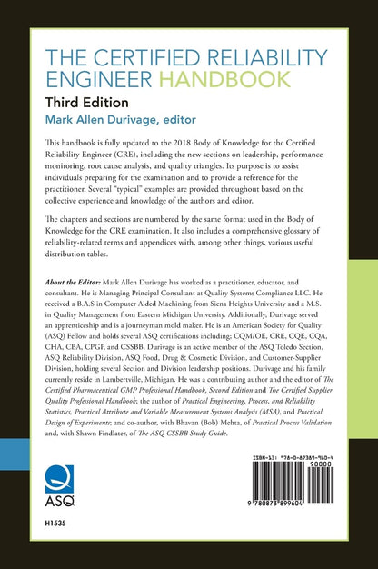 The Certified Reliability Engineer Handbook
