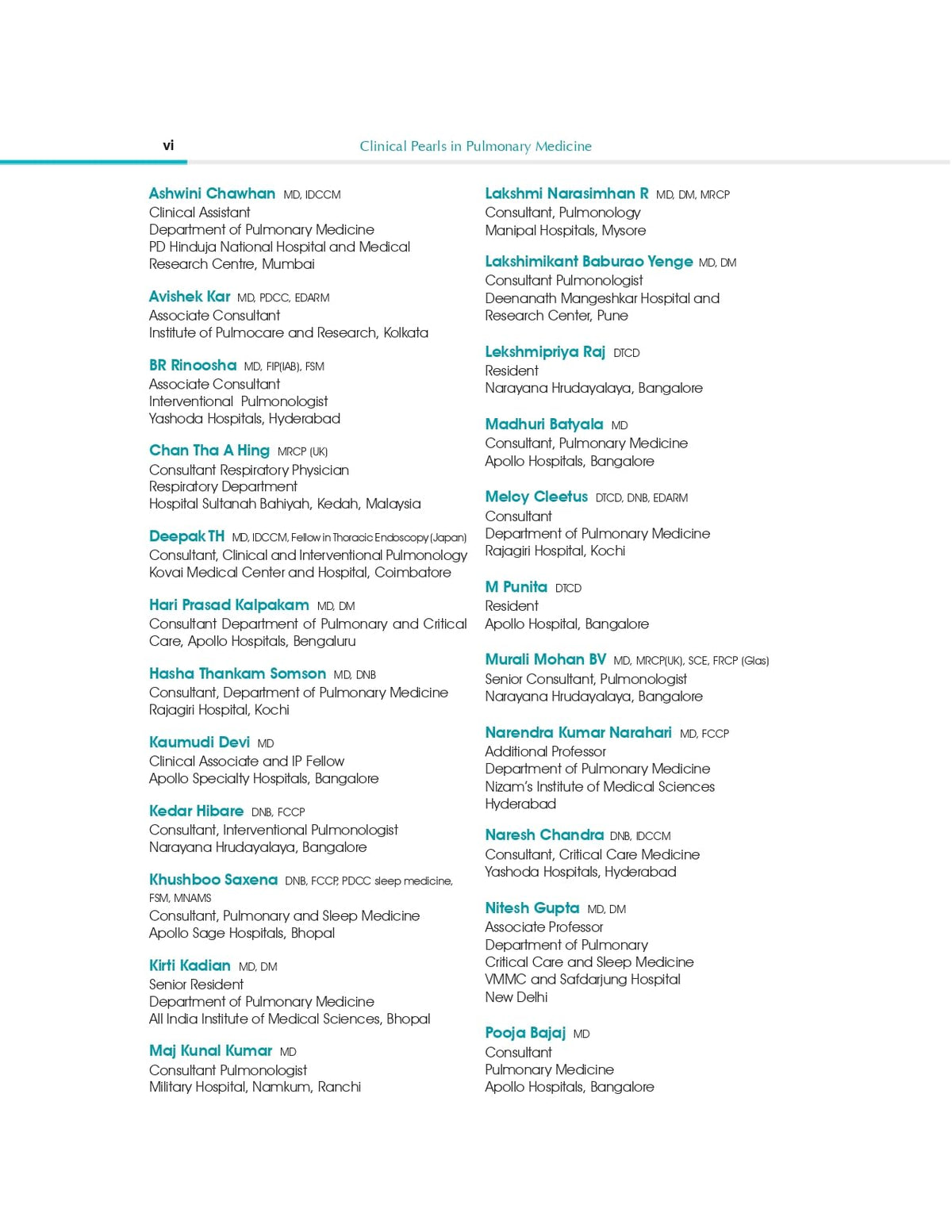 Clinical Pearls In Pulmonary Medicine (Hb 2026)