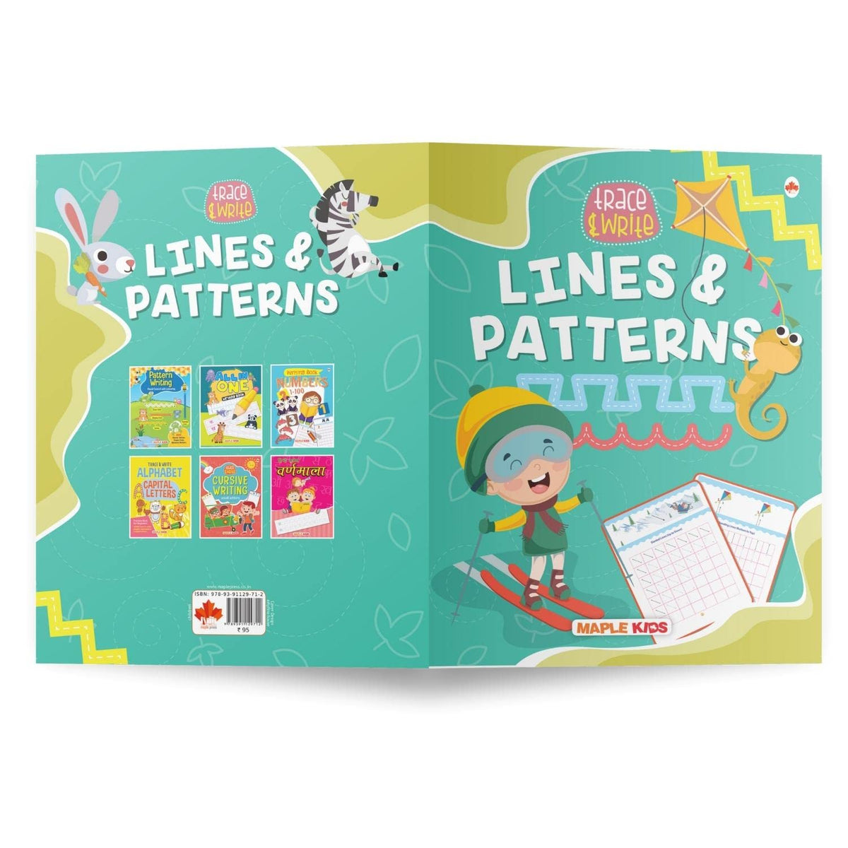 Lines and Curves - Pattern Writing - Writing Practice Book for Kids - 2 to 5 Years Old Kids - Learn and Practice - Tracing Book for Toddlers, Nursery, Pre School Children