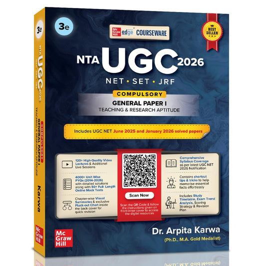 UGC NET Paper 1 2026 by Arpita Karwa | NET / SET / JRF | 120 Videos | 4000+ Practice Questions | Pluck-out Revision Chart | 2026 January & 2025 June Fully Solved Paper | 50+ Full Length Mock Tests