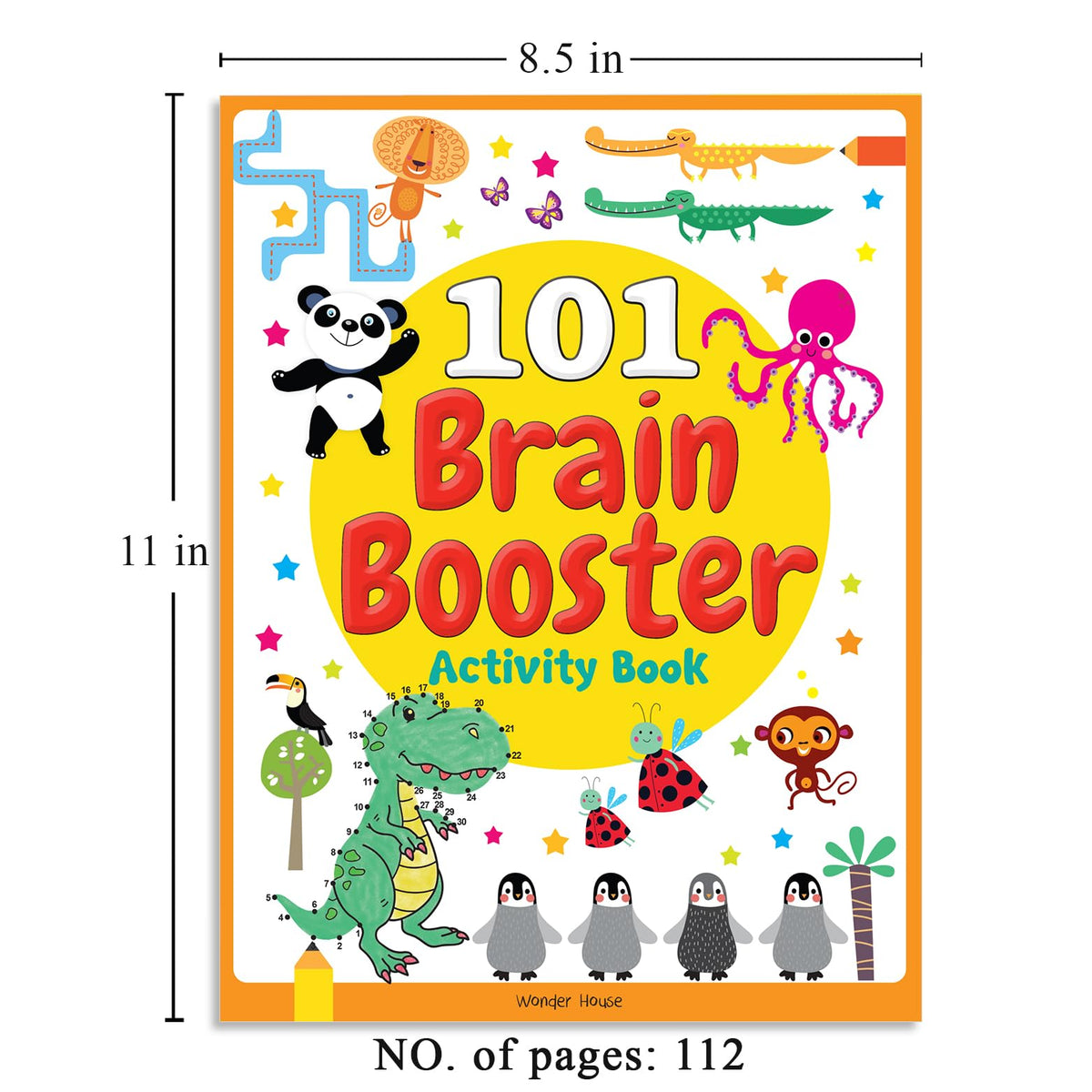 101 Brain Booster Activity Book | Fun Activity Book For Children | Puzzles, Games, Educational Activities | Ages 5 And Up