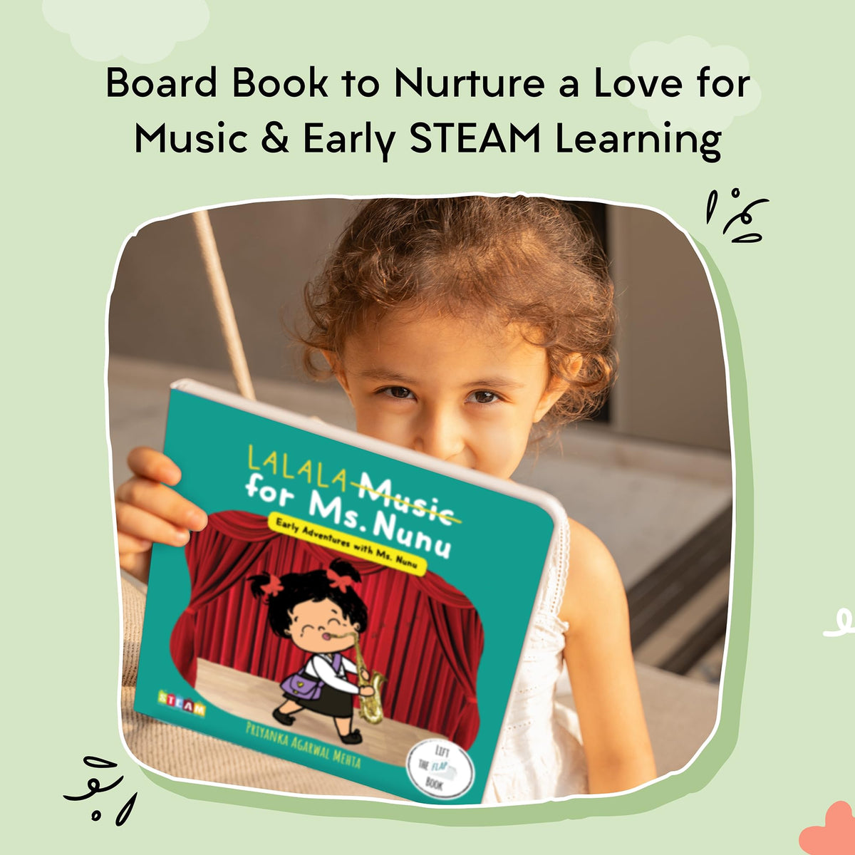 Music for Ms. Nunu by SAM & MI | Lift-the-Flap Board Book for Kids | Interactive Toddler Book on Learning About Sounds | Build Early STEM & STEAM Skills (Ages 0–4)
