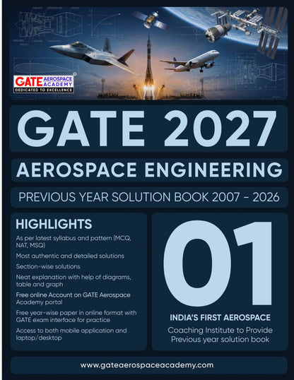 GATE 2027 : Aerospace Engineering Previous Year Solution Book (2007-2026)