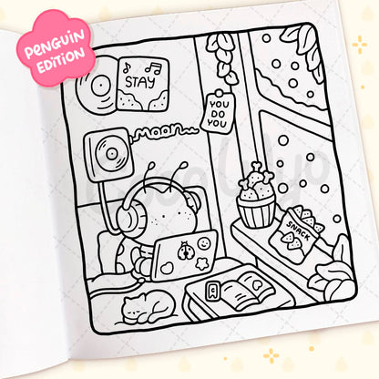 Cozy Friends: Coloring Books for Adults by Coco Wyo | Cute Animal Friends Coloring Pages, Cozy Simple Designs, Stress Relief & Relaxation: A relaxing cosy colouring book, from the bestselling author
