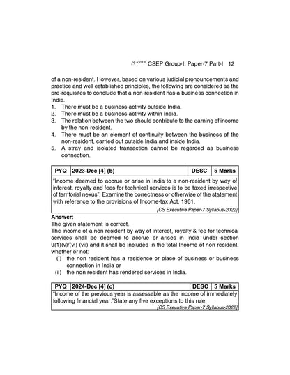 Scanner CS Executive Paper : 7 Tax Laws and Practice | For Dec. 26 & June 27 Exams | Solved Papers with PYQs (Included June 2026 Ques.) | Shuchita Prakashan: 1 (Scanner Series)