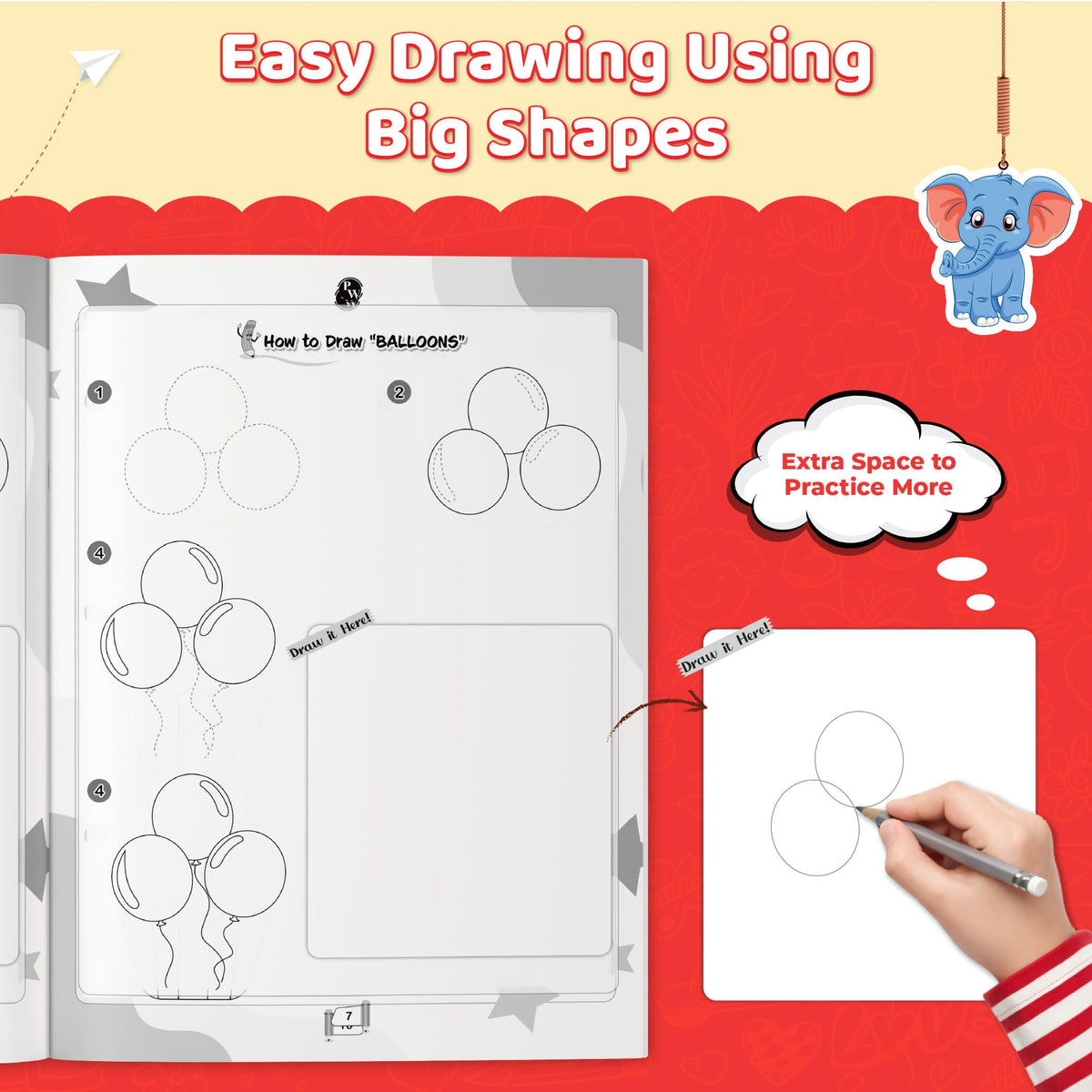 How to Draw Everything You See: 365 Drawing Book For Kids 4+ Years Old | Easy Step By Step Guide For Tracing & Coloring | Fun Themes-Animals, Fruits, Vegetables, Toys | Thoughtful Gift For Children