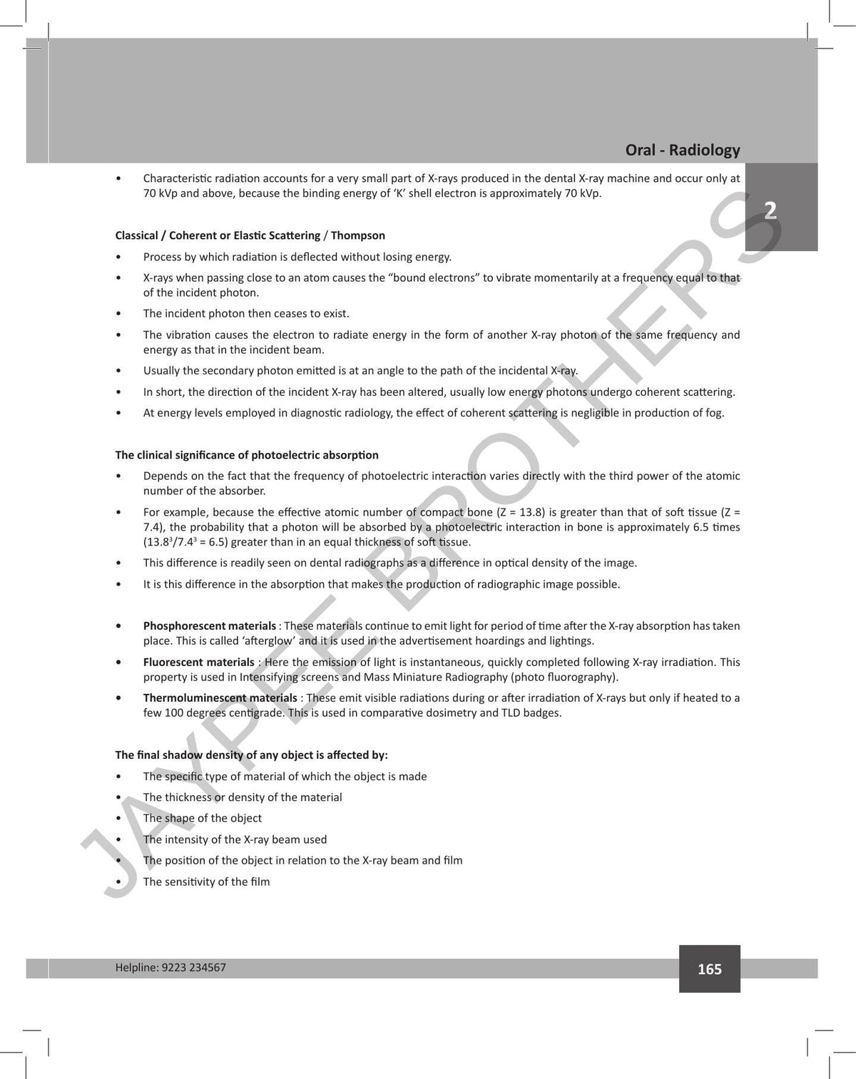 Target Educare’s Notes on Dental Subjects (POD)