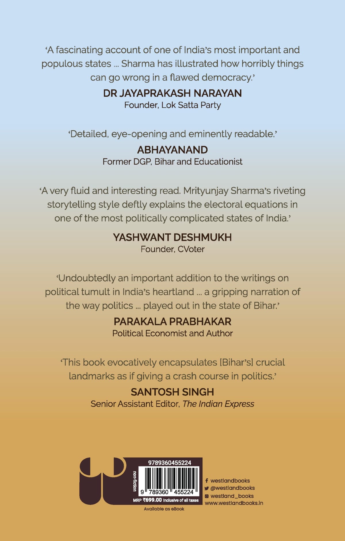 Broken Promises: Caste, Crime and Politics in Bihar