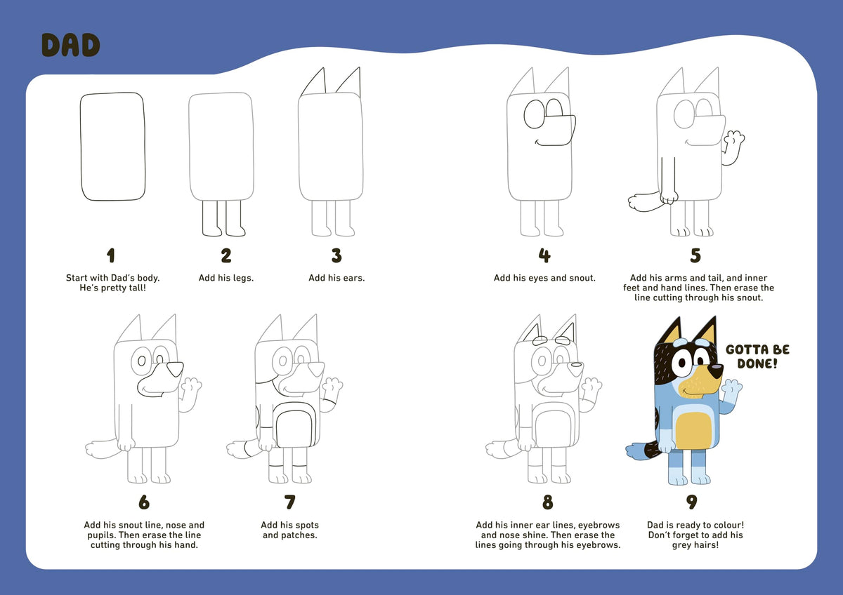 Bluey: How to Draw