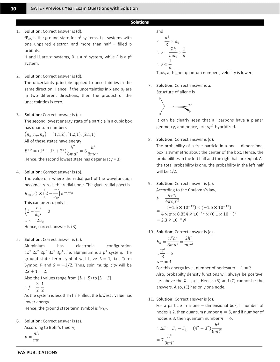 CSIR NET Chemical Science and GATE Chemistry PYQ Book | Previous Year Questions with Detailed Solutions Combo 2 Books | Best Chemistry Book for CSIR NET & GATE Exams | IFAS Publications