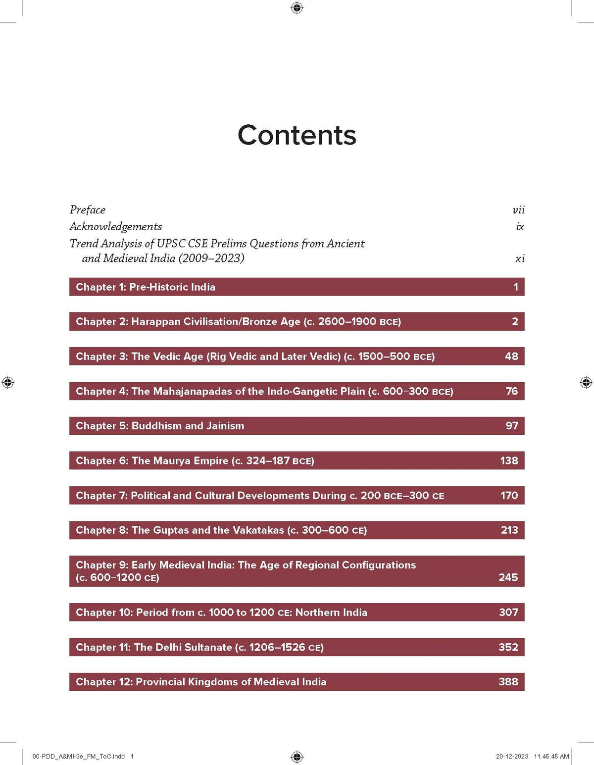 Ancient and Medieval Indian History, 3e for UPSC 2026 by Poonam Dalal Dahiya (IPS) | PYQs | 2 Pluck-out Chart for Revision | Trend Analysis for Prelim Questions