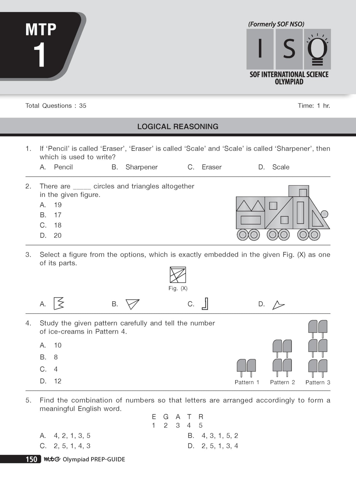 MTG Science (ISO) Olympiad Prep Guide Class 3 | Detailed Theory, Exercise with Self Test For Practice | SOF Olympiad Books For Exam 2026-27 (Useful For Level-1 & 2)