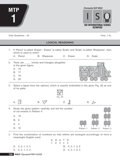 MTG Science (ISO) Olympiad Prep Guide Class 3 | Detailed Theory, Exercise with Self Test For Practice | SOF Olympiad Books For Exam 2026-27 (Useful For Level-1 & 2)