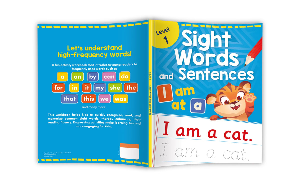 Sight Words and Sentences-Level 1: Practice Workbook of the Most Common Sight Words | Engaging Activities to Learn High-Frequency Words and Build Reading Fluency & Vocabulary for Preschool Kids I Ages 3+ [Select Learning]