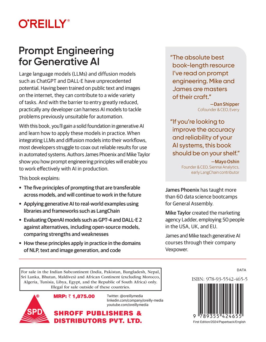 Prompt Engineering for Generative AI: Future-Proof Inputs for Reliable AI Outputs (Grayscale Indian Edition)