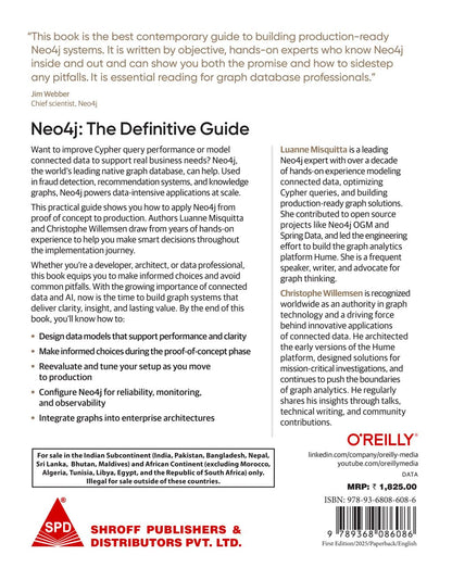 Neo4j: The Definitive Guide: Hands-On Recipes for Production-Ready Graph Implementations (Grayscale Indian Edition)