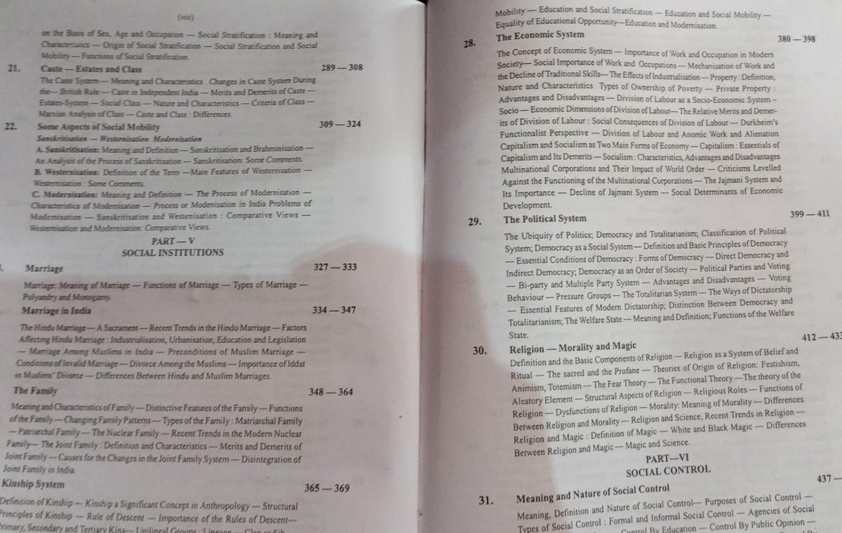 Sociology Principles Of Sociology with An Introduction To Social Thought by C.N.Shankar Rao (Second Hand & Used Book) (M)