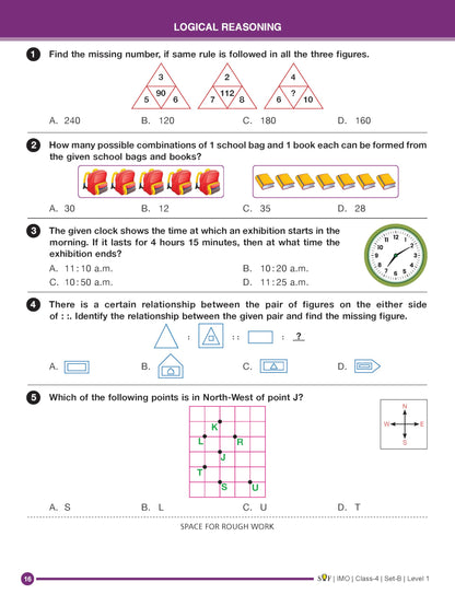 MTG IMO Olympiad 10 Previous Years Papers Class 4 Mathematics (2025-2021 Set A & B) - Model Test Papers with 24 Sample OMR Sheets | PYQ Book For SOF Olympiad 2026-27 Exam