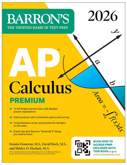 AP Calculus Premium, 2026 (Barron's AP Prep)
