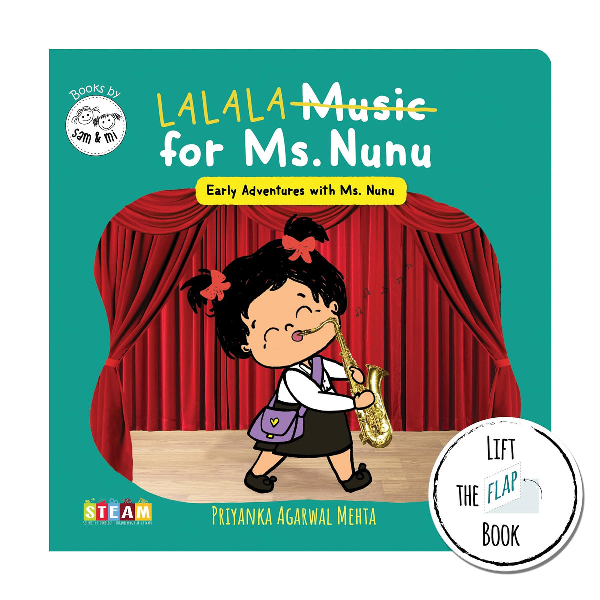 Music for Ms. Nunu by SAM & MI | Lift-the-Flap Board Book for Kids | Interactive Toddler Book on Learning About Sounds | Build Early STEM & STEAM Skills (Ages 0–4)