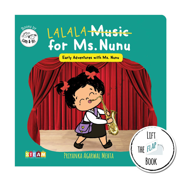 Music for Ms. Nunu by SAM & MI | Lift-the-Flap Board Book for Kids | Interactive Toddler Book on Learning About Sounds | Build Early STEM & STEAM Skills (Ages 0–4)