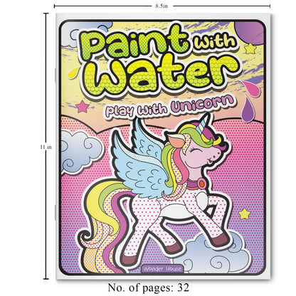 Paint with Water – Play with Unicorns Magical Scenes to Paint with Just Water | Ages 3–6 | 2+ Hours of Imaginative, Mess-Free Art Fun
