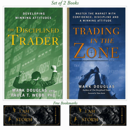 TRADING IN THE ZONE & Discipline Trader (Pack of 2) Book with bookmarks (Trading disciplined Series)
