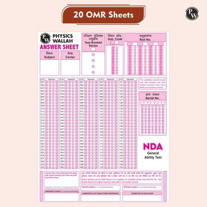 PW UPSC NDA/NA National Defence Academy Naval Academy 10 Previous Year Solved Papers 2019-2025 & 10 Mock Tests with 20 OMR Sheets For NDA Exams 2025-2026 [Paperback] PW
