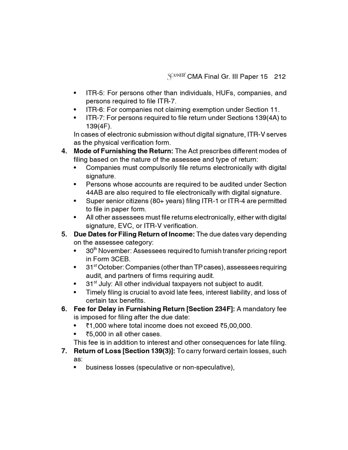 Scanner CMA Final | Paper-15: Direct Tax Laws and International Taxation | For December 2026 Exams | Solved Papers with PYQ (Included Jun. 2026 Ques.): 1 (Scanner Series)