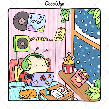 Cozy Friends: Coloring Book for Adults and Teens Featuring Super Cute Animal Characters with Easy and Simple Designs for Relaxation 