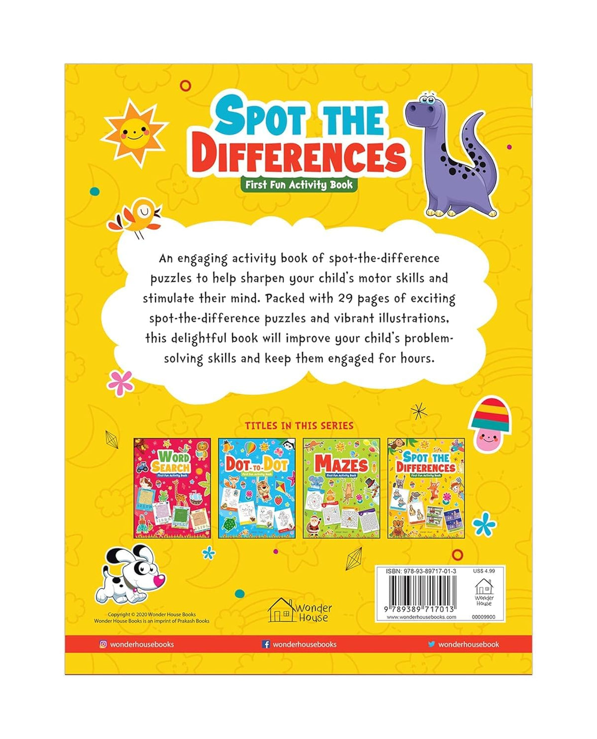 Spot The Difference | First Fun Activity Book For Kids | Boost Focus & Observation Skills | Ages 4–7 | Engaging Puzzle Fun